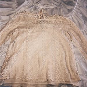 Crochet 3/4 sleeve top